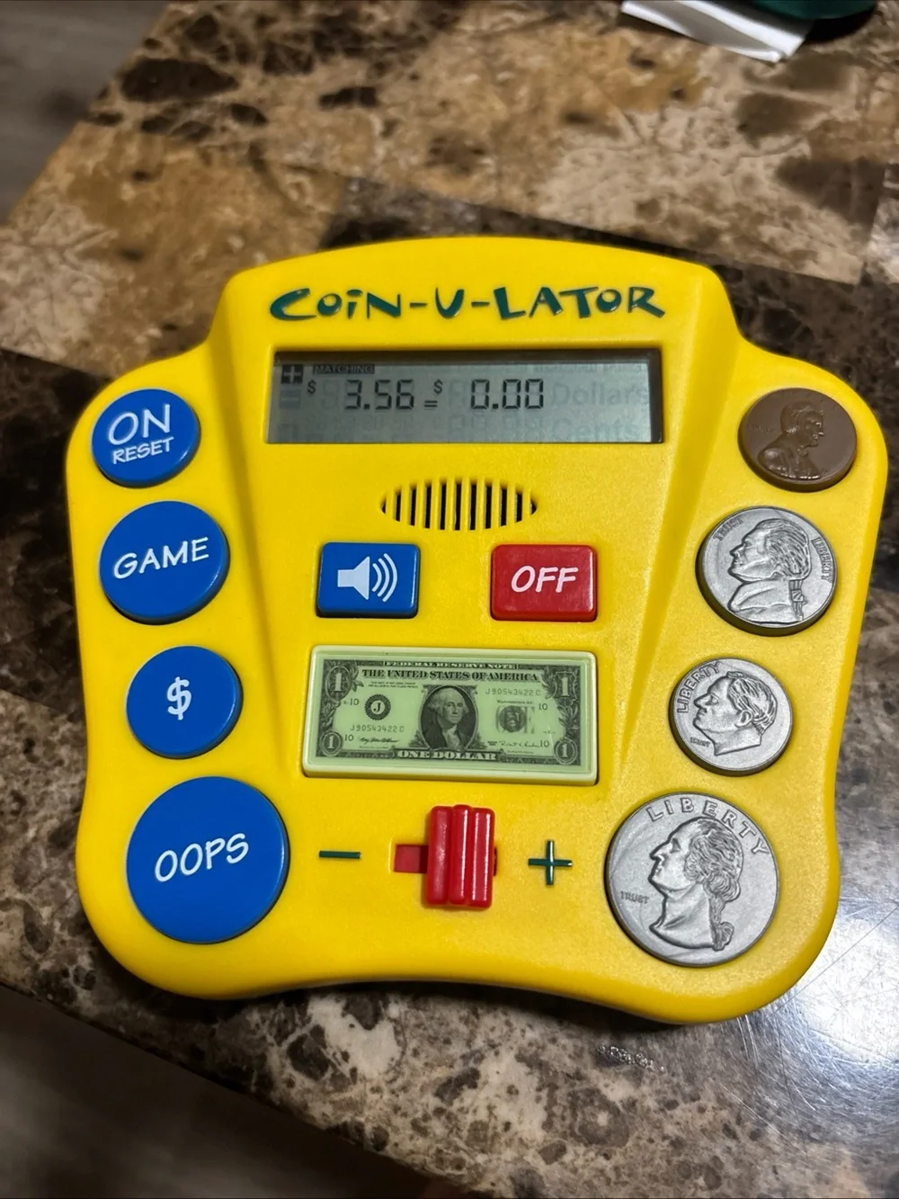 Kids Yellow Coin Counter Educational Toy